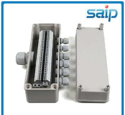 防水接线盒一进六出塑料带电缆端子盒电源接线盒套装 套装可修改-乐清市柳市斯普电器经营部 电缆接线盒